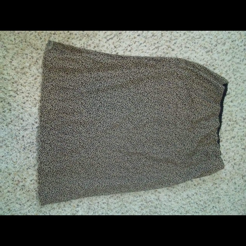 Animal print skirt